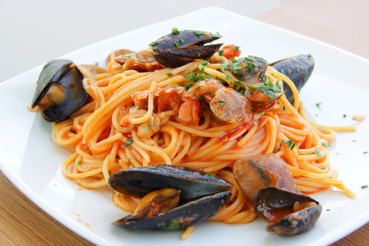 Spaghetti mit Muscheln