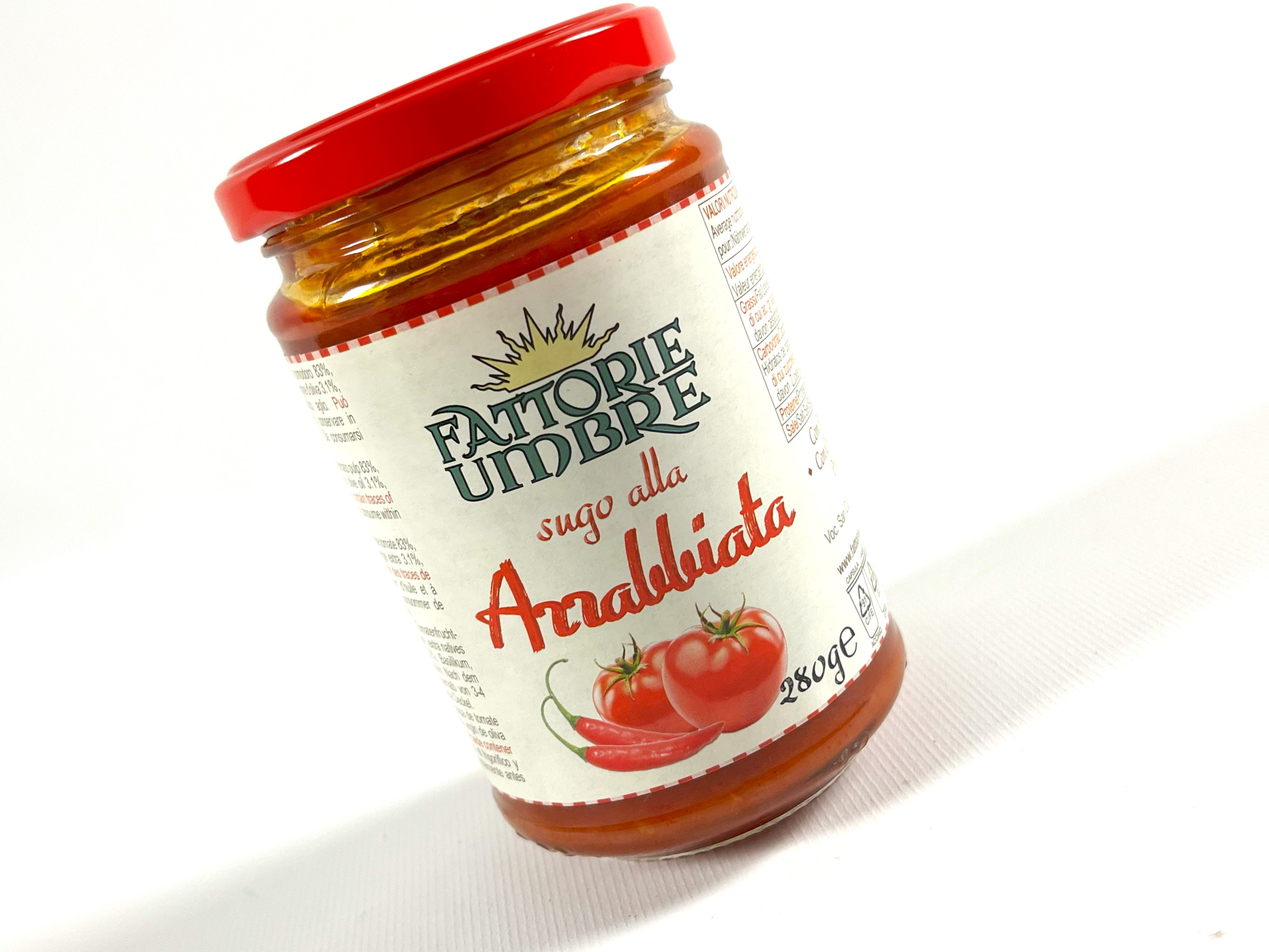 Sugo alla Arrabbiata | Fattorie Umbre | mit scharfem Paprika | 280g Sugo alla Arrabbiata | Fattorie Umbre | mit scharfem Paprika | 280g