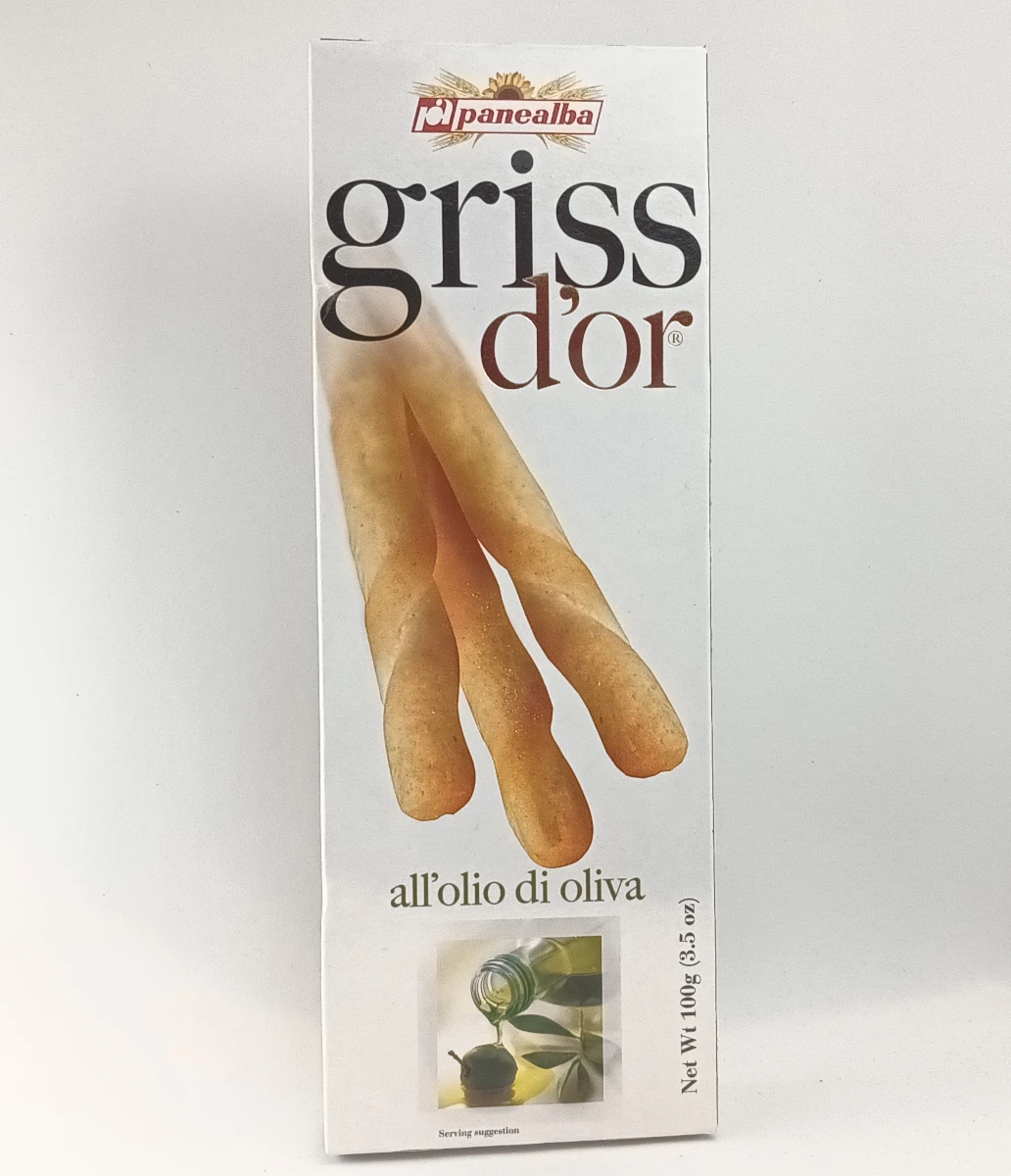 Griss D'OR Grissini | Panelalba | Olivengeschmack | all'olio di olivia | 100 g Griss D'OR Grissini | Panelalba | Olivengeschmack | all'olio di olivia | 100 g