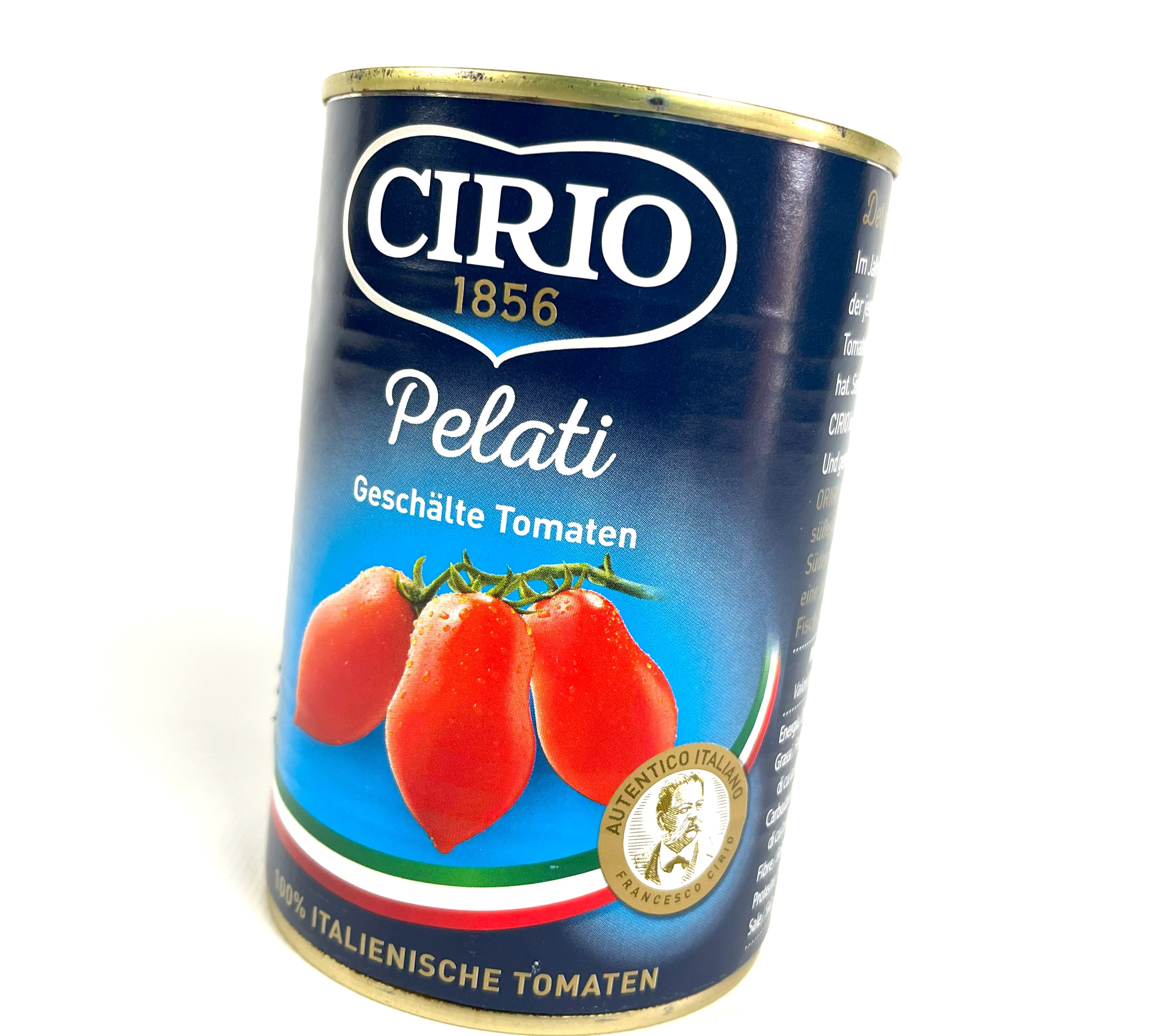 Pomodori Pelati | Francesco Cirio | 400g Nettogewicht | 240 g Abtropfgewicht| geschälte Tomaten