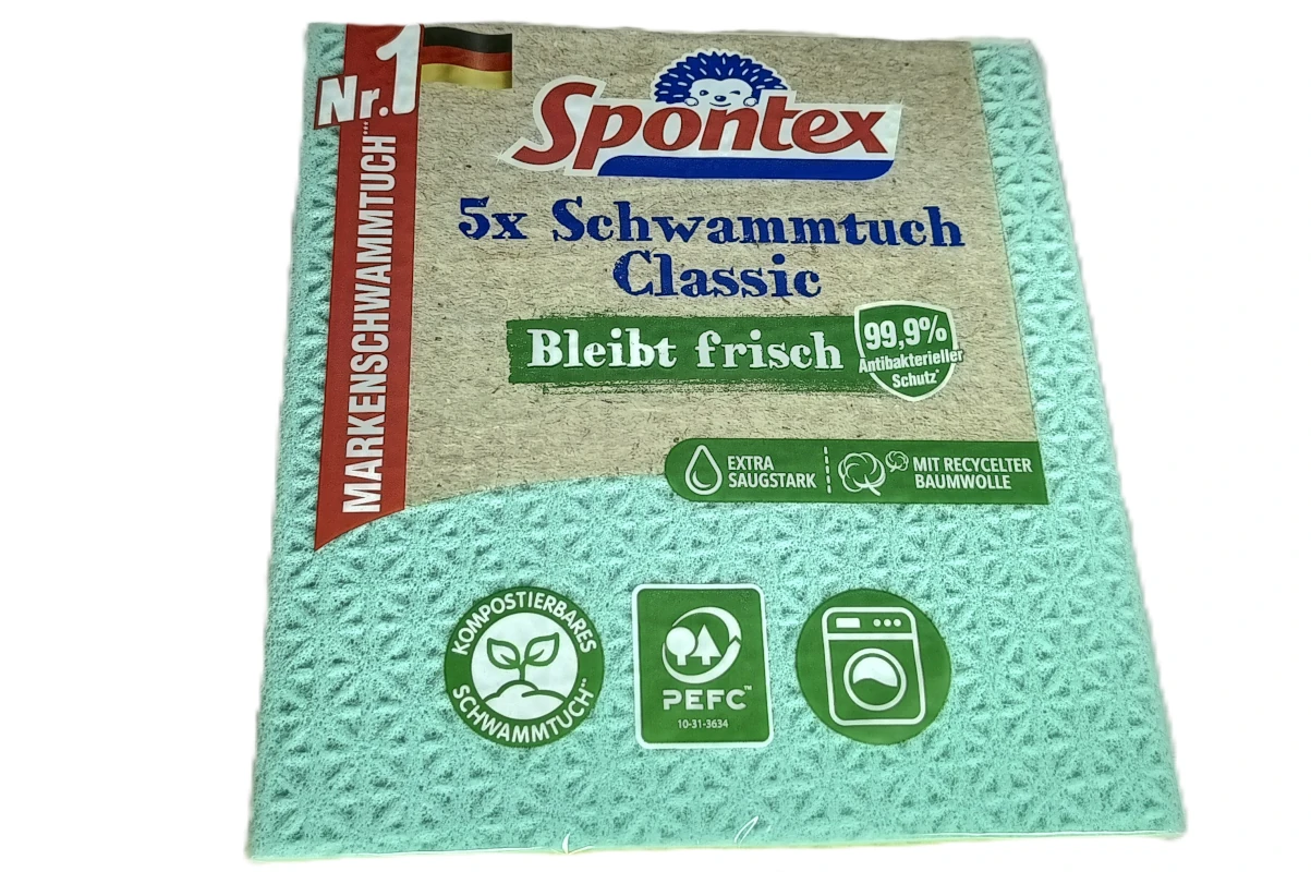 Schwammtuch Classic | Spontex | 5 Stück  Schwammtuch Classic | Spontex | 5 Stück