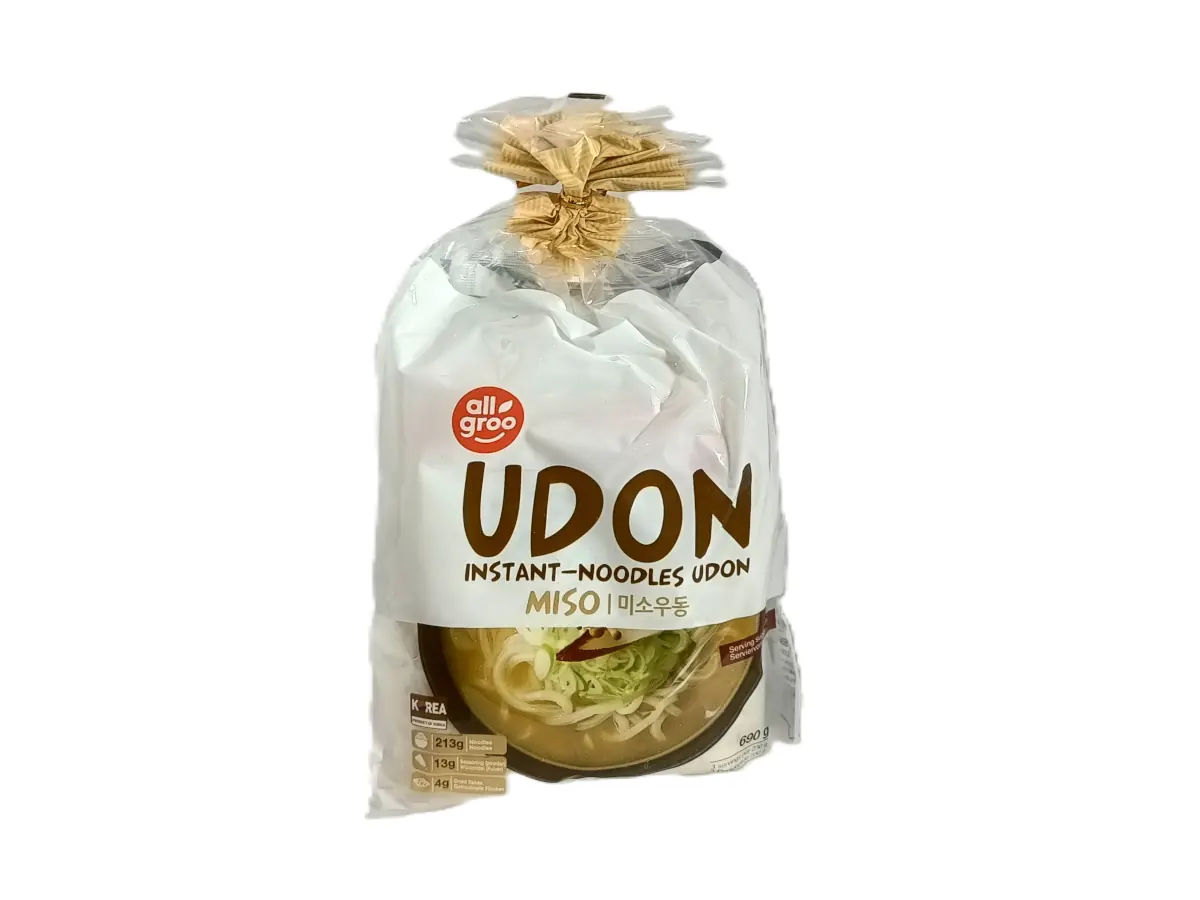 Udon Instant Nudeln | Miso | allgroo | 690 g | 3 Portionen