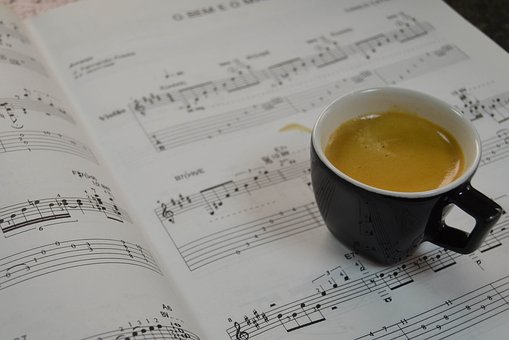 Kaffee Genuss Notenblaetter Espresso Tasse