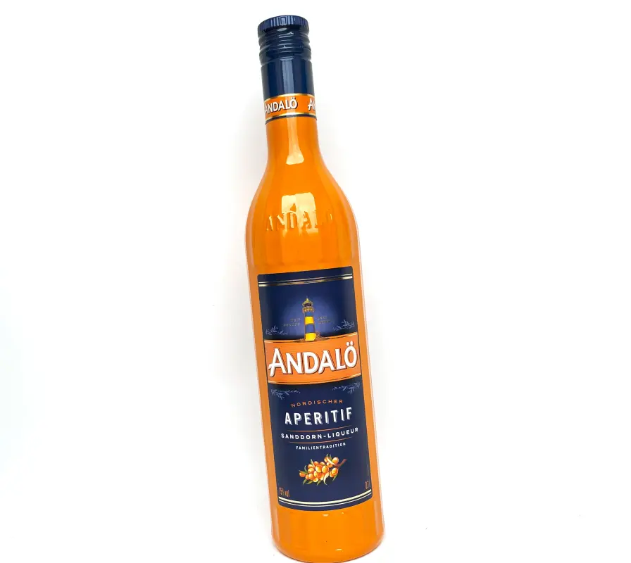 Nordischer Sanddornlikör | Andalö Original | Der Aperitif aus Deutschland | 0,7L | 15.0% vol.