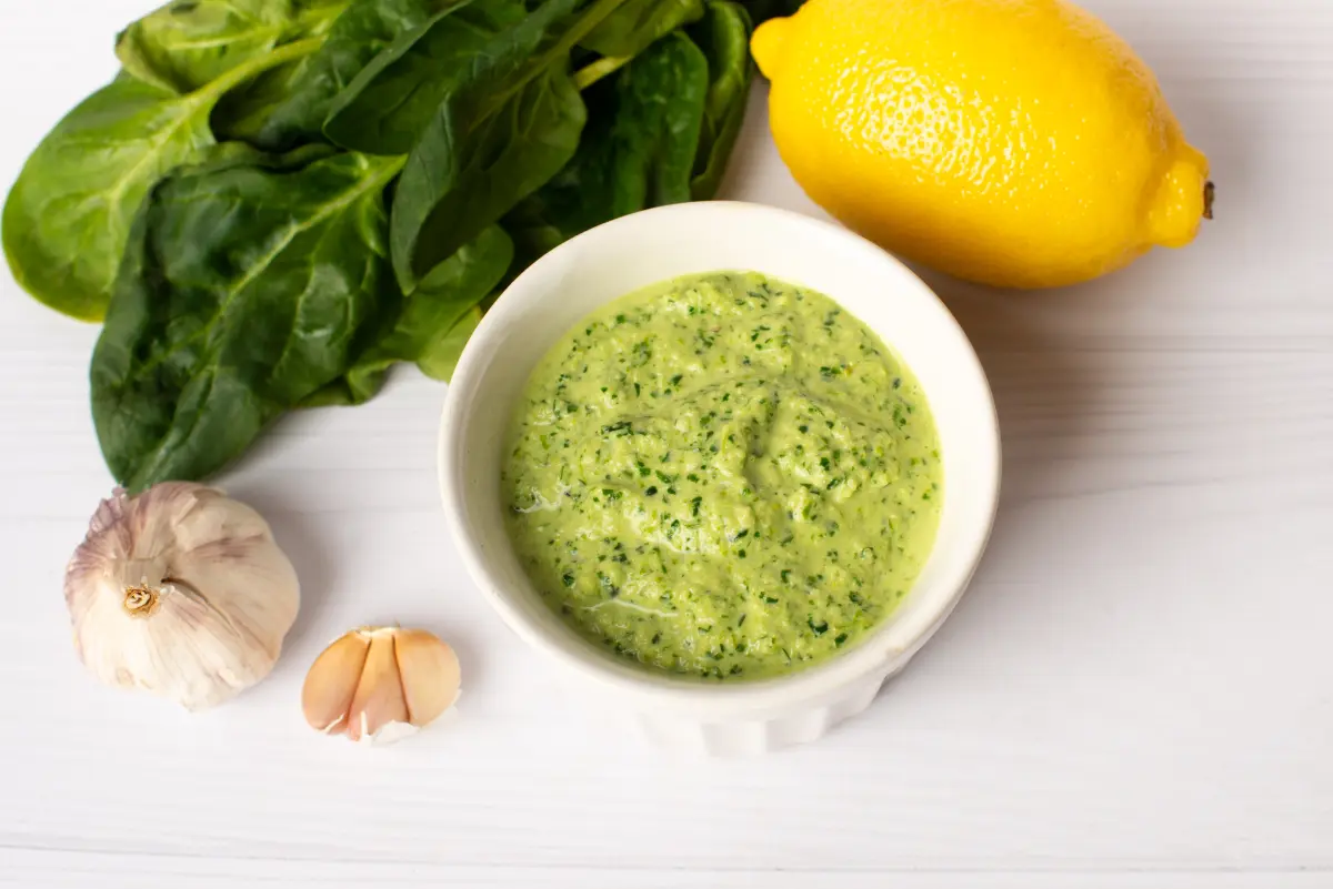 leindotteroel_spinat_pesto_knoblauch_zitrone leindotteroel_spinat_pesto_knoblauch_zitrone