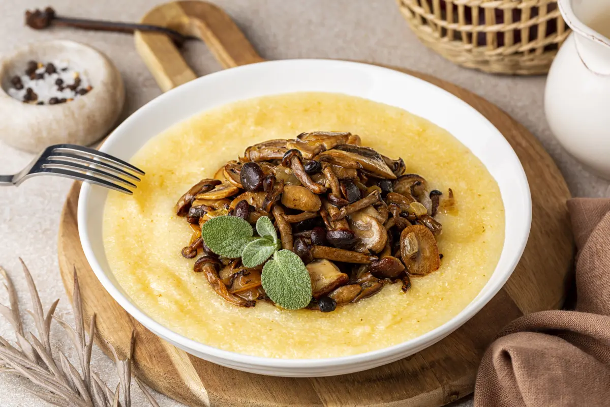 Steinpilze_cremige_polenta_champignons