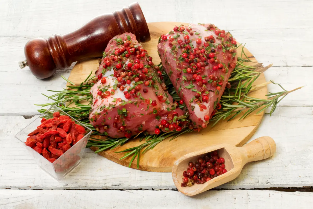 Rosa_Pfefferbeere_Schweinefilet_Goji_Beere
